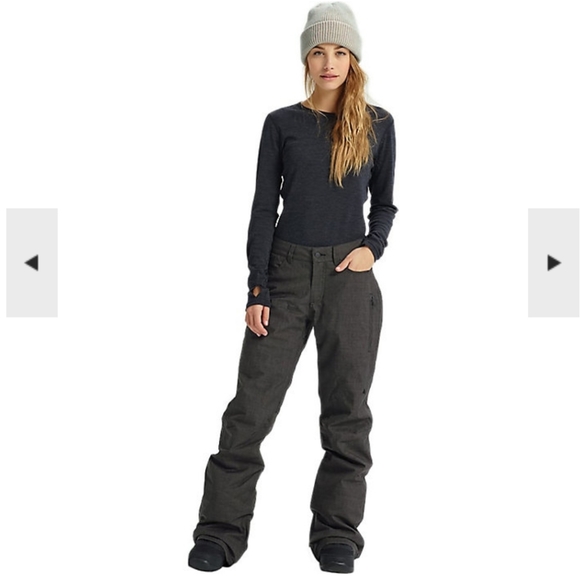 Burton Pants - Burton Ski / Snowboarding Black and White Pants